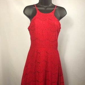 Lacey Red Dress